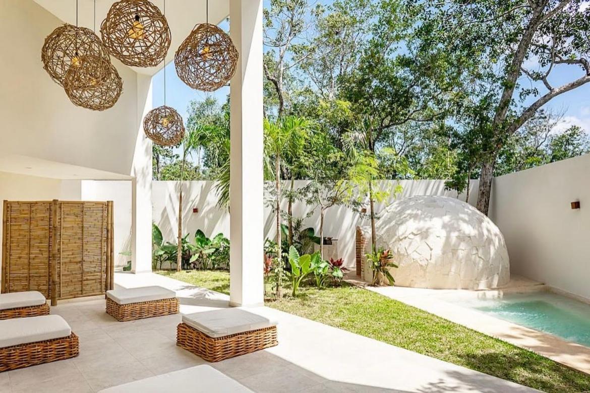 Condo Jungle Apartment & Private Patio Tulum Bagian luar foto